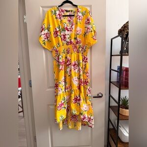 Mlle Gabrielle Yellow Floral Dress